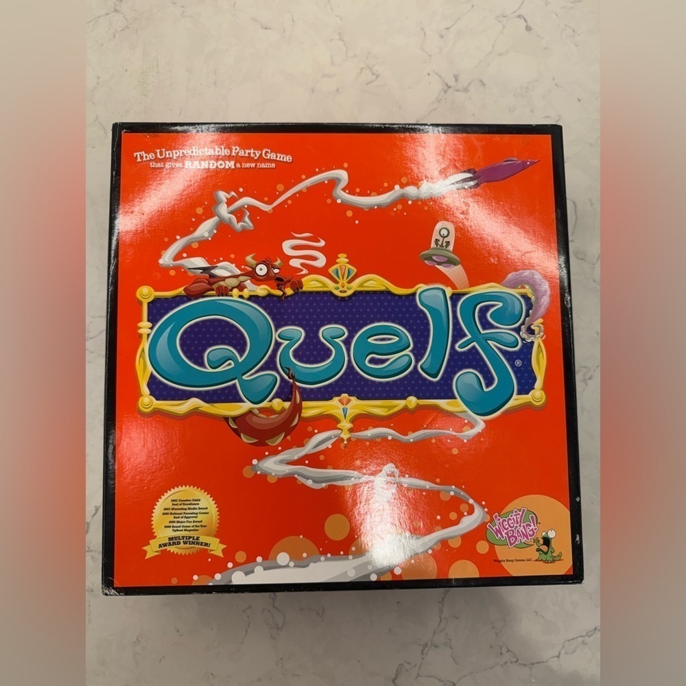 QUELF The Unpredictable Party Board Game 2008 Imagination